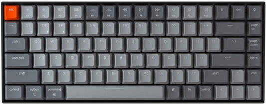 K2 75% Layout RGB Bluetooth Wireless Mechanical Keyboard with Gateron G Pro Blue Switch/Anti Ghosting/N-Key Rollover, Compact 84 Keys USB Wired Gaming Keyboard for Mac Windows-Version 2