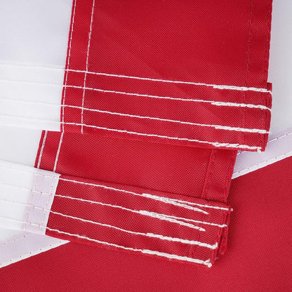 American Flags for outside 4X6 Ft, Embroidered Heavy Duty USA US Flags for Outdoor High Wind, All Weather Nylon American Flags with 2 Brass Grommets and Sewn Stripes