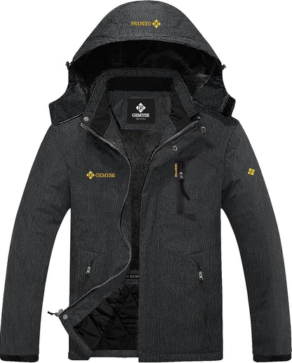 Men'S Mountain Waterproof Ski Snow Jacket Winter Windproof Rain Jacket