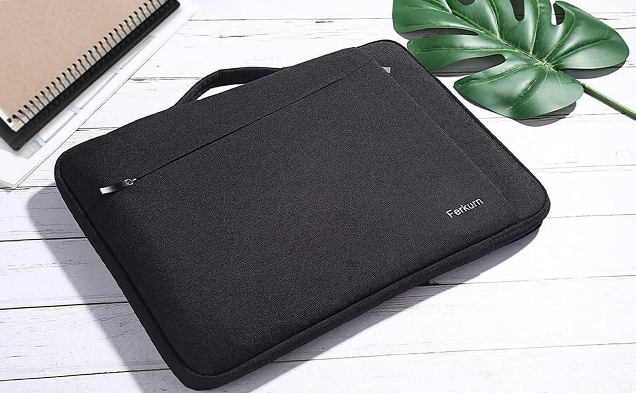Laptop Case Sleeve for Men Women Chromebook Case Compatible with Macbook Air/Pro Lenovo Surface HP Dell ASUS Acer, 14 Inch, Black