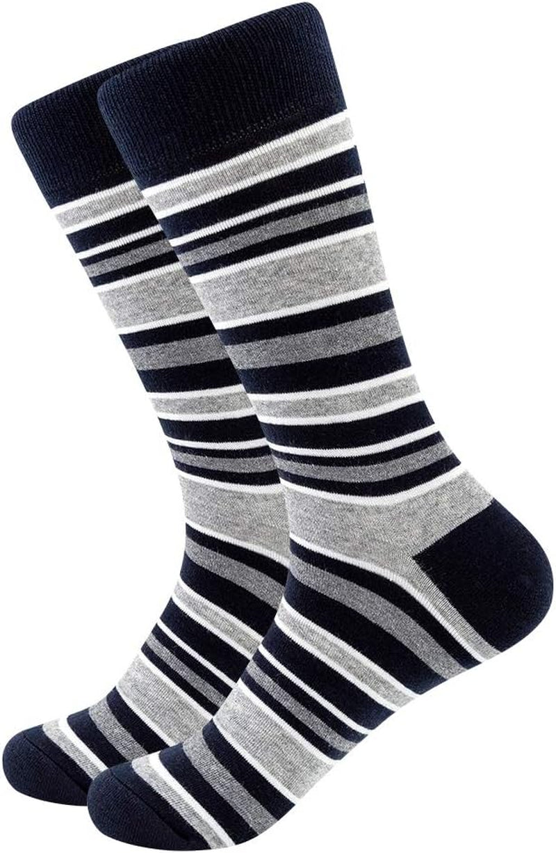 Mens Dress Socks Fun Funny Colorful Crazy Crew Dress Socks for Men 9-12