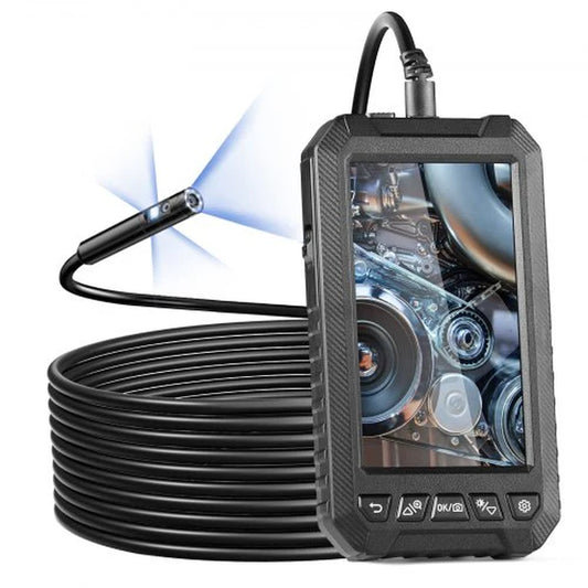 VEVOR Endoscope Camera with Lights Triple Lens Borescope 16.4FT Cable 5 Screen