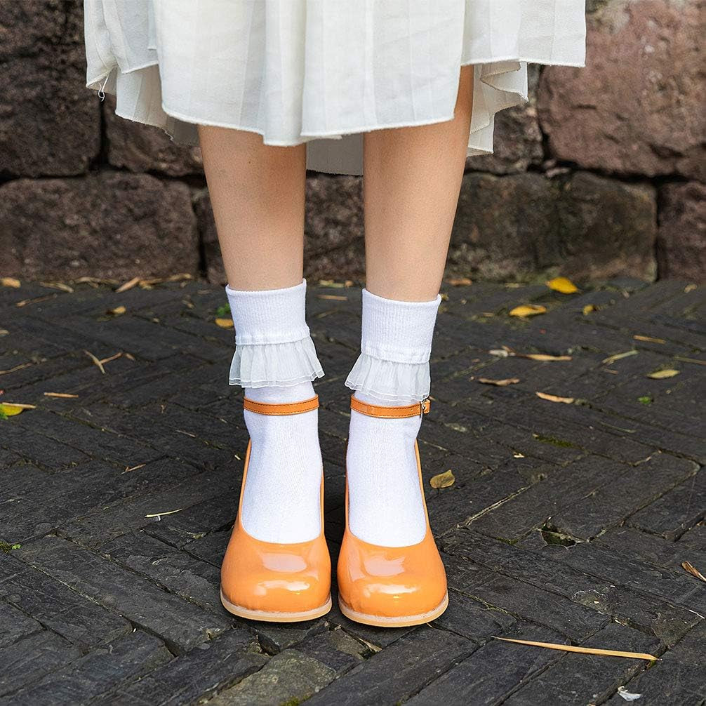 Women Ankle Socks, Women Lace Ruffle Frilly Ankle Socks Fashion Ladies Girl Princess
