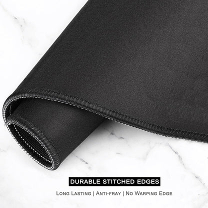 Large Mouse Pad, XXL Gaming Mousepad, Desk Mat for Desktop, Thick Rubber, Big & Long Size, Stitched Edges, Full Desk Pad for Laptop & Computer, Extended 35.4 X 15.7 In, Ink Misty Forest