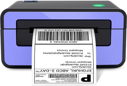 Thermal Label Printer, 4X6 Shippping Label Printer for Shipping Package, Commercial Thermal Label Maker, Compatible with Amazon, Ebay, Etsy, Shopify, Etc, Support Windows and Mac, Purple