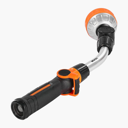 Heavy Duty Garden Hose Wand 15-Inch Long with 8 Spray Patterns & 180¡Ã Swivel Head