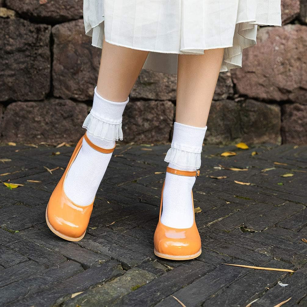 Women Ankle Socks, Women Lace Ruffle Frilly Ankle Socks Fashion Ladies Girl Princess